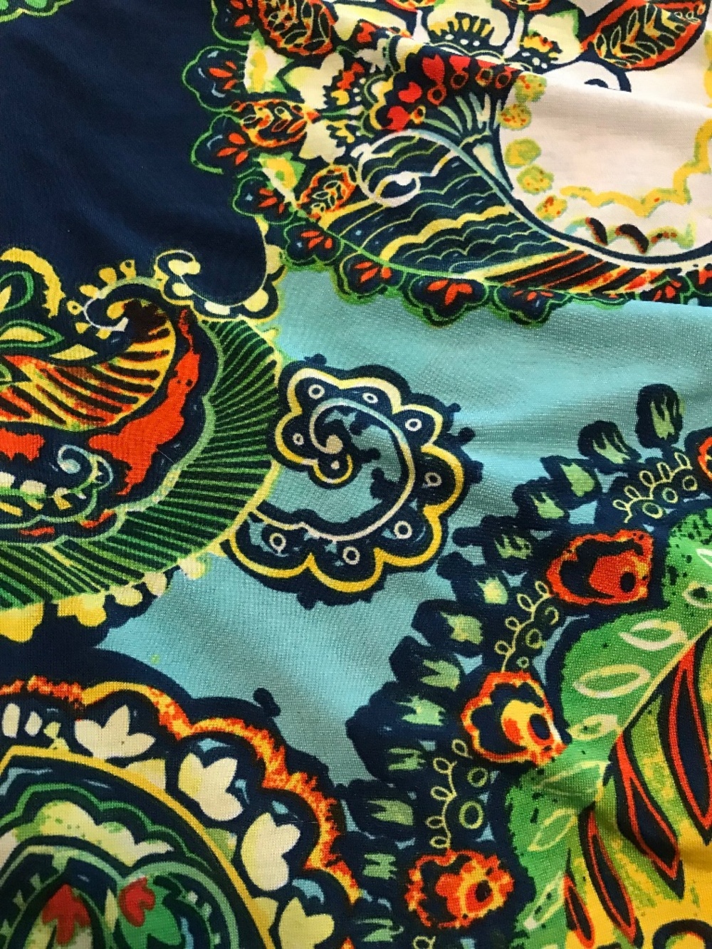 WinWin very colorful floral / paisley tie (bell) sleeve tunic (S-M) - Picture 13 of 16